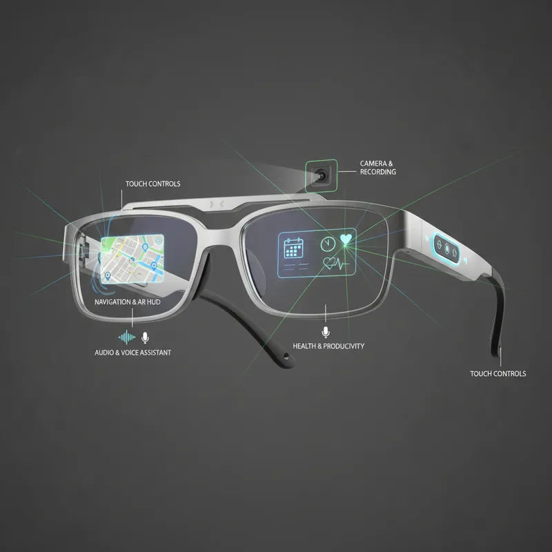 Lenovo Smart Glasses 2026 New AI Translation Bluetooth Conversation Recording Listening To Music Men Women Smart Sunglasses