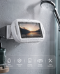 Upgraded Shower Phone Holder Waterproof with Speaker Hole Screentouch Shower Phone Stand Case Mount for Bathroom Bathtub Kitchen