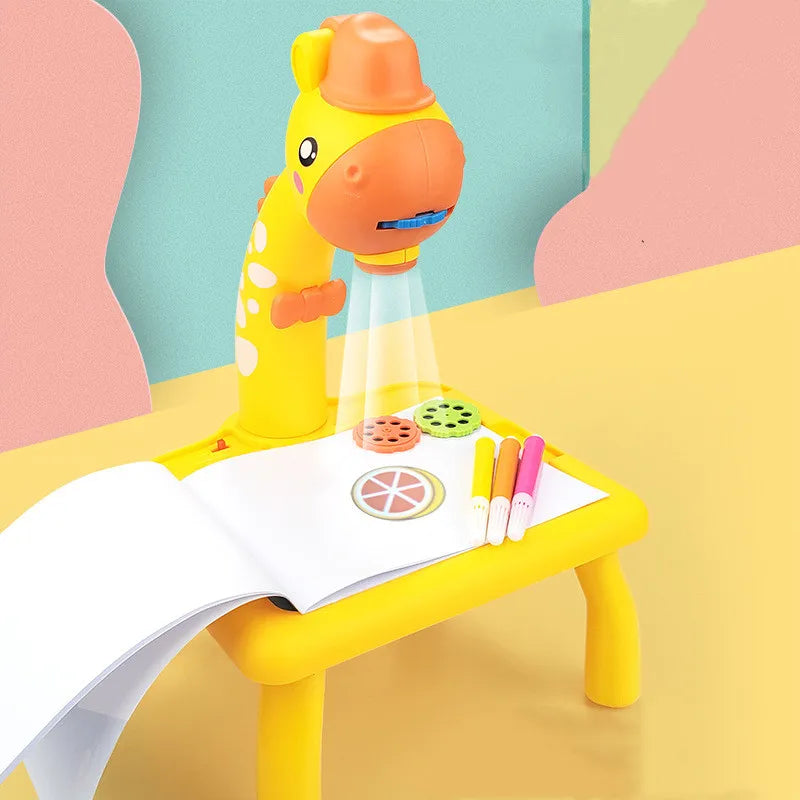 Kids LED Projector DrawinTablero LED animado para pintar y dibujar.