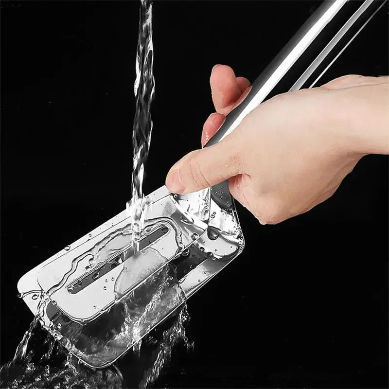 Stainless Steel Frying Shovel Clip Multifunctional Steak BBQ Tongs Frying Fish Spatula Clip Bread Clip Household Kitchen Tool