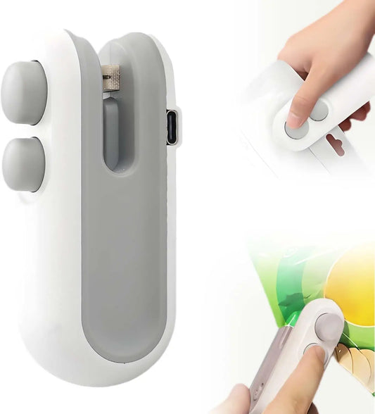 2026 Upgraded Mini Handheld Bag Sealer with Cutter & Magnet
