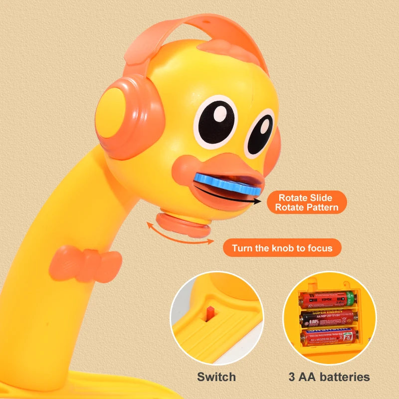 Kids LED Projector DrawinTablero LED animado para pintar y dibujar.
