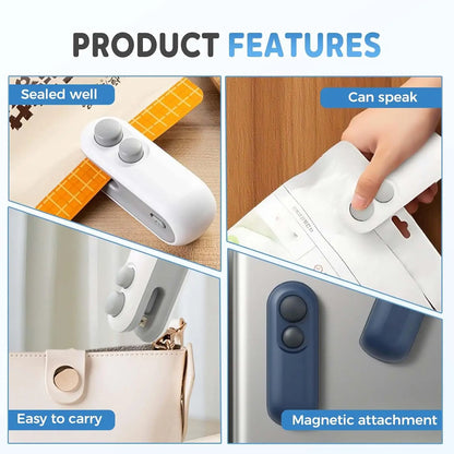 2026 Upgraded Mini Handheld Bag Sealer with Cutter & Magnet